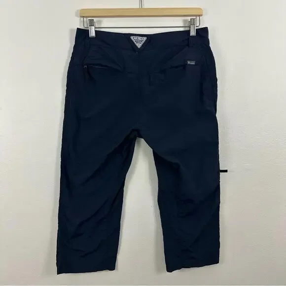Columbia Women's Omni Shield Blue Capri Pants Size 6 - Picture 2 of 5
